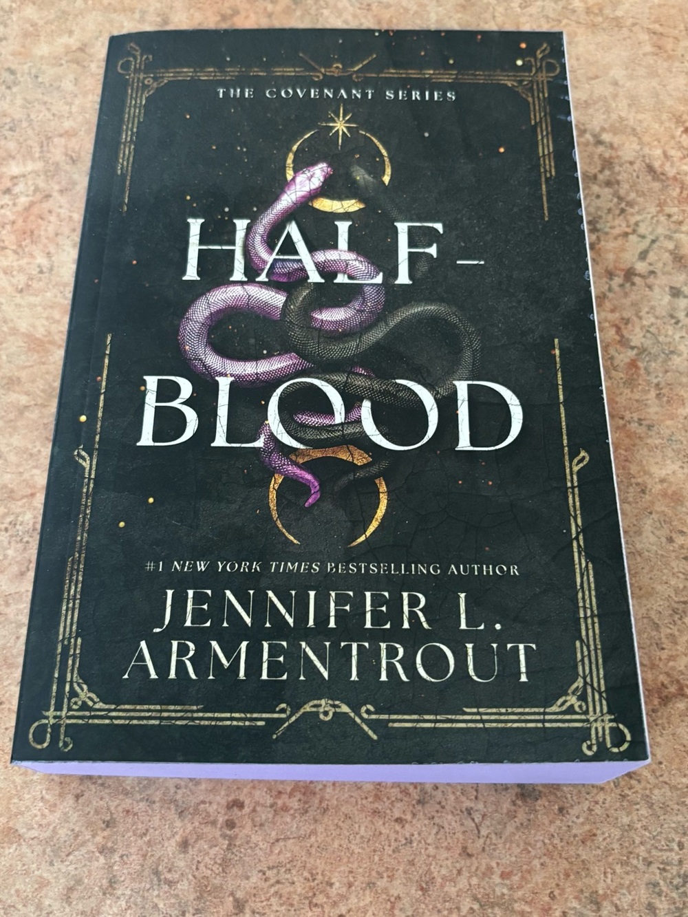 Half-Blood by Jennifer L. Armentrout - Black & Purple  Paperback